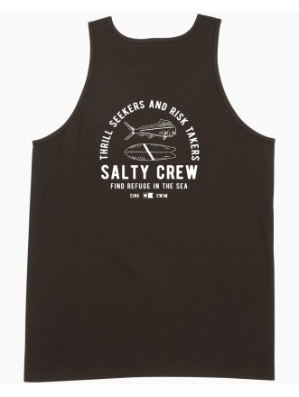 Lateral Line Tank Singlet Black